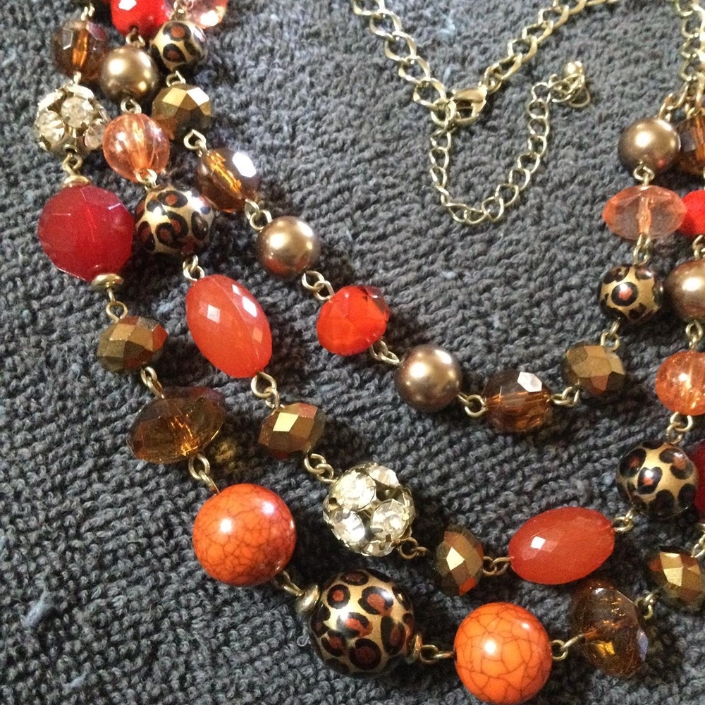 Multicolor Beaded Statement Necklace
